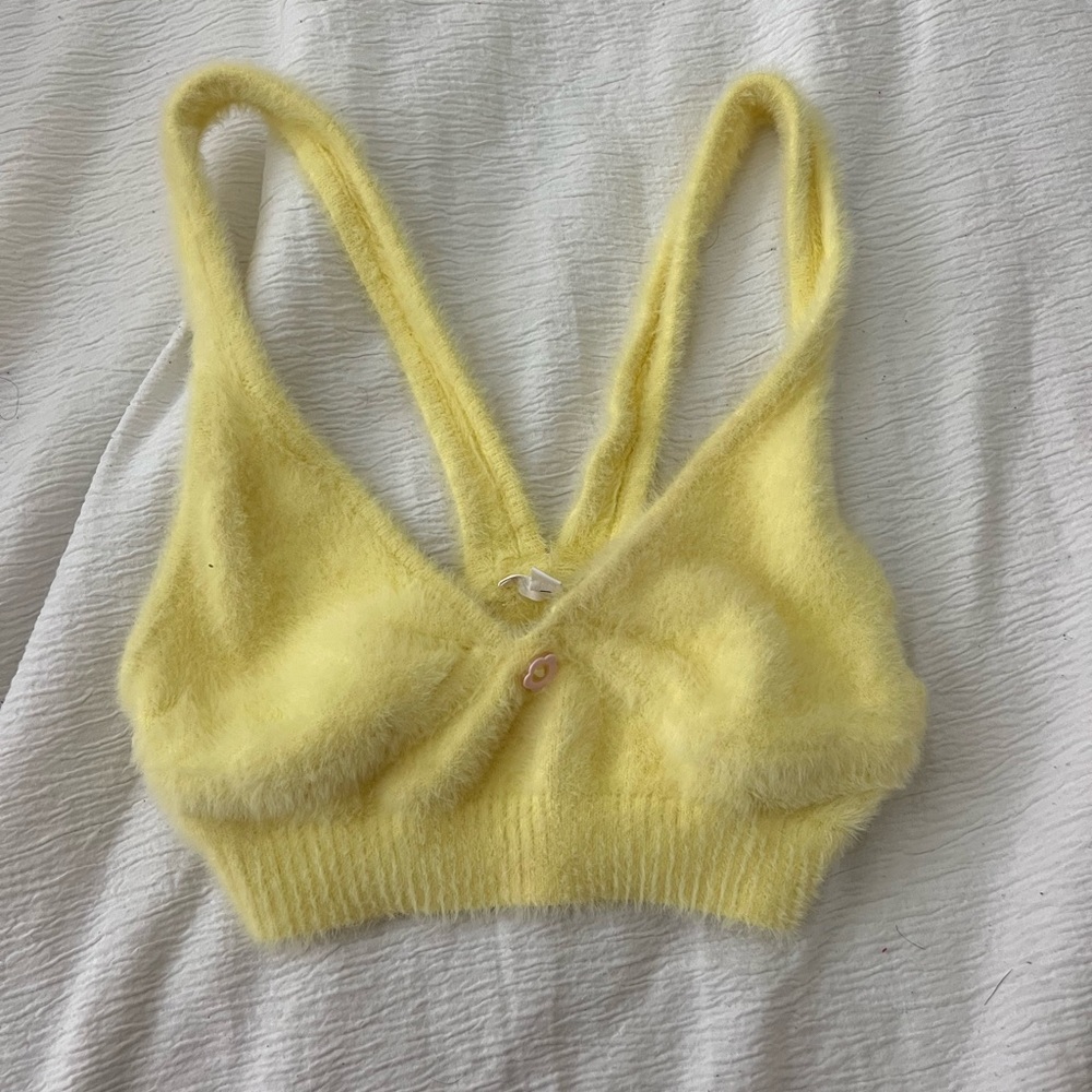 For Love and Lemons fuzzy bralette